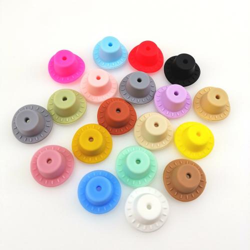 silikone Beads, FDA Silicone, Hat, du kan DIY, flere farver til valg, 26x13mm, Solgt af PC