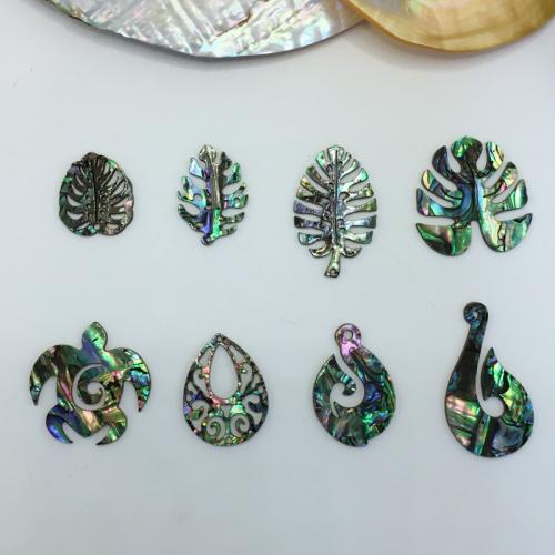 Természetes Abalone Shell Medálok, Faragott, DIY & különböző stílusokat a választás, Által értékesített PC