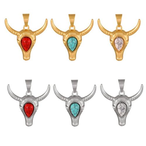 Gioielli ciondoli con gemme, ottone, with pietra preziosa, placcato, DIY, nessuno, 56x58mm, Venduto da PC