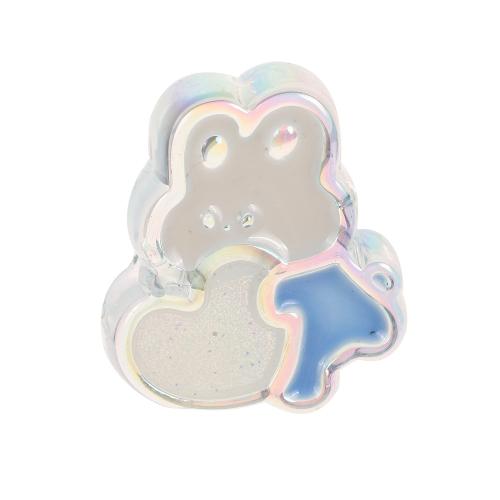 Acryl sieraden kralen, Konijn, DIY & glazuur, meer kleuren voor de keuze, 28x25mm, Verkocht door PC