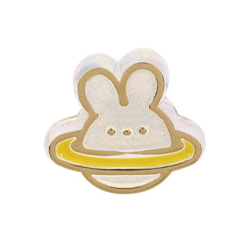 Acrylic Jewelry Beads Rabbit UV plating DIY & enamel Sold By PC