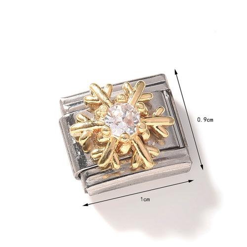 Stainless Steel Bracelet Finding 304 Stainless Steel plated DIY & micro pave cubic zirconia Sold By Bag