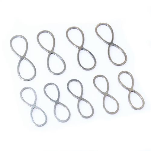 Roestvrij stalen sieraden Hangers, 304 roestvrij staal, Oneindigheid, DIY & verschillende grootte voor keus, oorspronkelijke kleur, 20pC's/Bag, Verkocht door Bag