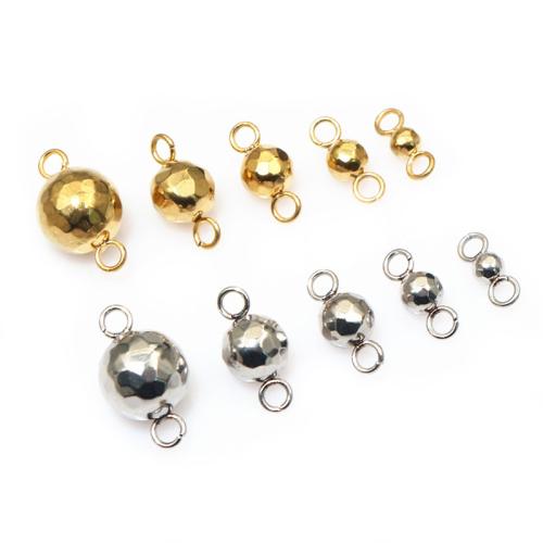 Rustfrit stål Connector, 304 rustfrit stål, Runde, forgyldt, du kan DIY & forskellig størrelse for valg, flere farver til valg, Solgt af PC