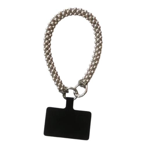 Zinc Alloy Cell Phone Chain with ABS Plastic handmade portable & Unisex Length Approx 135 mm Sold By PC