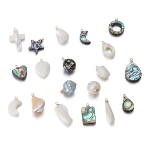 Shell Pendants with Brass DIY Sold By PC