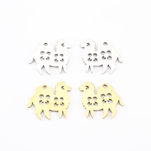 Stainless Steel Animal Pendants 304 Stainless Steel plated DIY & hollow Sold By Lot