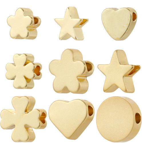 Brass Spacer Beads plated DIY Sold By PC