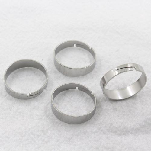 Rozsdamentes acél Finger Ring, 304 rozsdamentes acél, divat ékszerek & egynemű, az eredeti szín, 18x5mm, Által értékesített PC