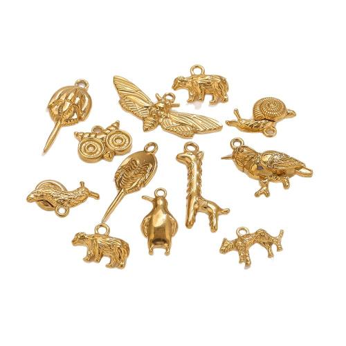 Stainless Steel Animal Pendants 304 Stainless Steel plated DIY Sold By PC