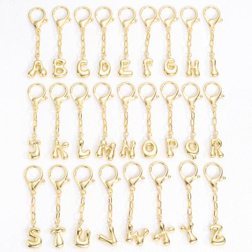 Key Chain, Mesing, Pismo abecede, 18K pozlaćeno, bez spolne razlike & različitih stilova za izbor, 230x920mm, Prodano By PC