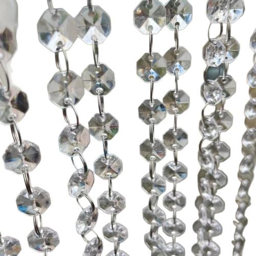 Ornamenti pendenti, cristallo, with acrilico, Motivo geometrico, DIY & stili diversi per la scelta, Lunghezza Appross. 1 m, Venduto da PC