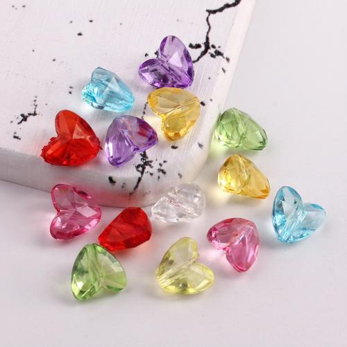 Acrylic Beads Heart DIY Approx 1.4mm Approx  Sold By Lot