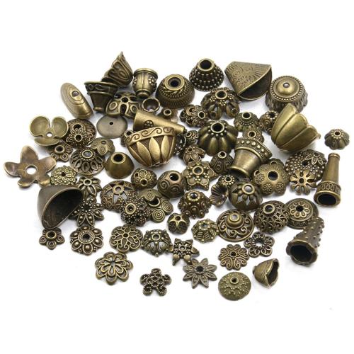 Zinc Alloy Bead Cap antique bronze color plated DIY Sold By PC