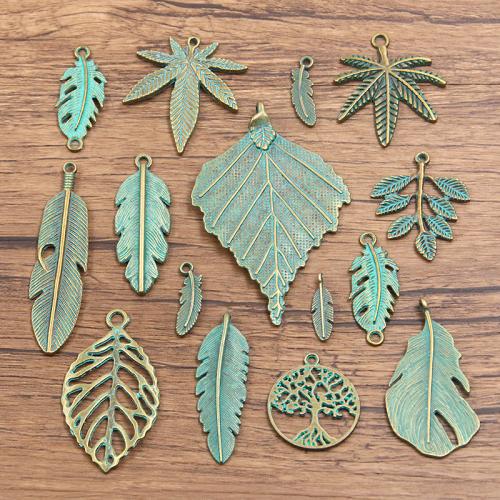 Cink Alloy Privjesak, starinski mesing boje pozlaćen, možete DIY & različitih stilova za izbor, 100računala/Torba, Prodano By Torba