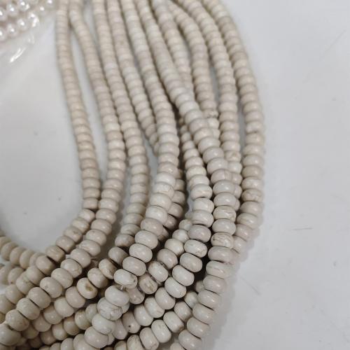 Turquoise Beads DIY white Approx 2mm Sold Per Approx 38 cm Strand