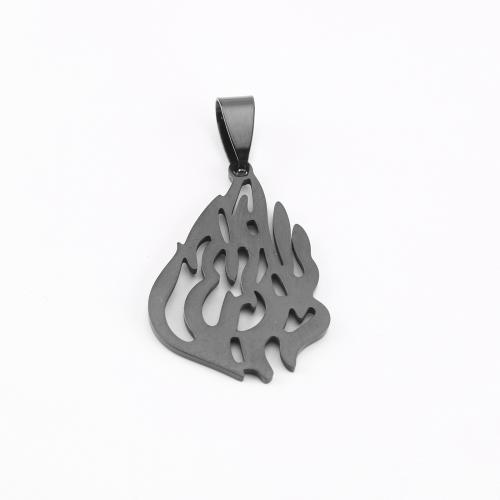 Stainless Steel Pendants 304 Stainless Steel plated DIY black Sold By PC