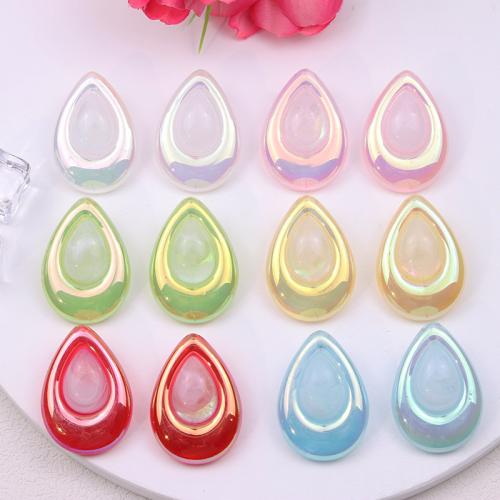 Acrylic Stud Earring Teardrop plated fashion jewelry & for woman Sold By Pair