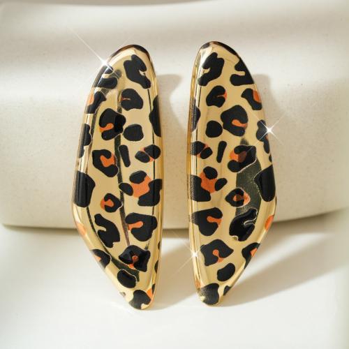 Iron Stud Earring Geometrical Pattern gold color plated vintage & for woman Sold By Pair