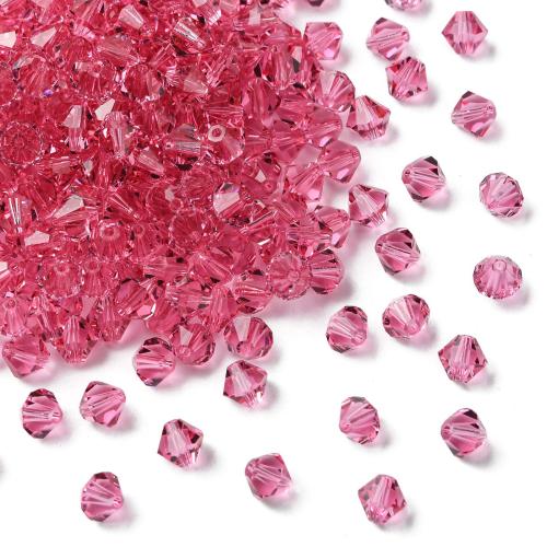 Bicone Crystal korálky, Krystal, Rhombus, DIY & různé velikosti pro výběr & tváří, více barev na výběr, Cca 144PC/Bag, Prodáno By Bag