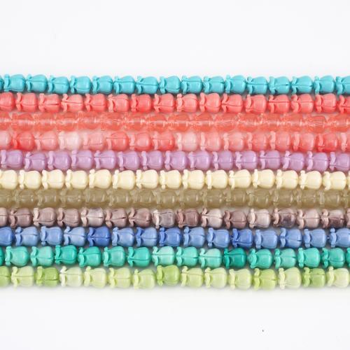 Perles bijoux en résine, fleur, DIY, plus de couleurs à choisir, beads size 7.5x8.5x8.5mm, Vendu par Environ 38.5 cm brin