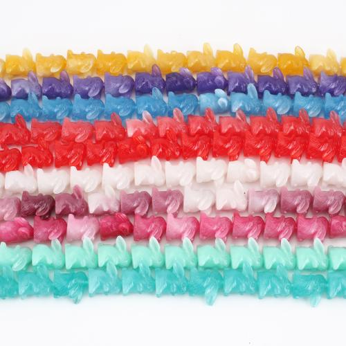 Resin Jewelry Beads Rabbit DIY Sold Per Approx 40 cm Strand