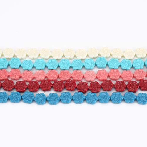 Coirníní jewelry Roisín, Flower, DIY, dathanna níos mó le haghaidh rogha, 10x10x4mm, Díolta Per Thart 37 cm Snáithe