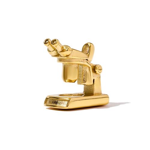 Stainless Steel Pendants 304 Stainless Steel Microscope gold color plated DIY Sold By Bag