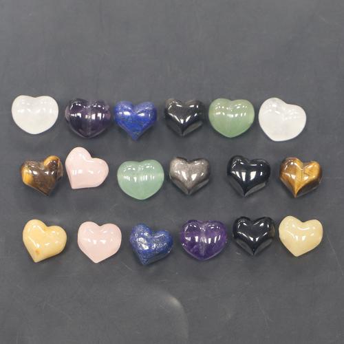 Gemstone Pendants Jewelry Heart polished DIY Sold By PC