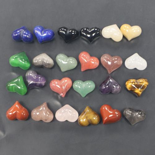 Gemstone Pendants Jewelry Heart polished DIY Sold By PC