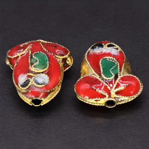 Cloisonne Beads Frog Hand-Painted Enamel Glaze & DIY Approx 1.5mm Sold By PC