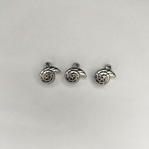 Kopparbelagt plasthänge, Kopparbelagd plast, Trumpetsnäcka, platina pläterad, DIY, 15.35x12.78x6.46mm, 1000PC/Bag, Säljs av Bag