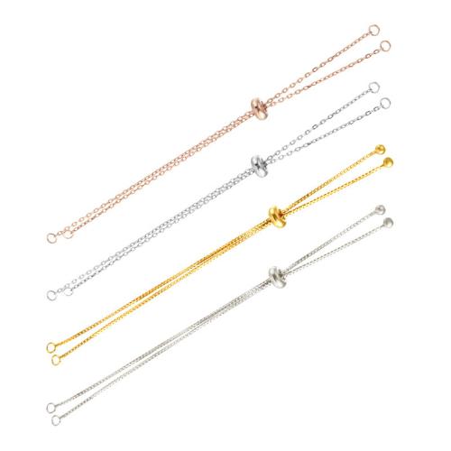 925 Sterling Silver Extender Chain DIY Sold By PC