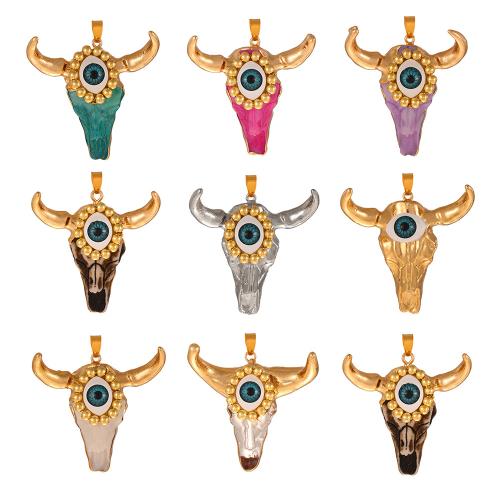 Resina Zinc Alloy pendenti, lega in zinco, with resina, placcato color oro, DIY, nessuno, 48x51mm, Venduto da PC