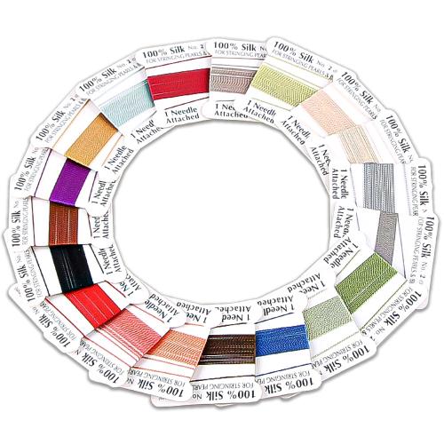 Silke Cord, du kan DIY, flere farver til valg, 2000x0.80mm, 20pc'er/Bag, Solgt af Bag