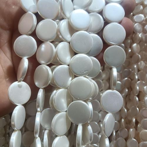 Prirodni Slatkovodni Shell perle, Stan Okrugli, možete DIY & različite veličine za izbor, bijel, Prodano By Strand