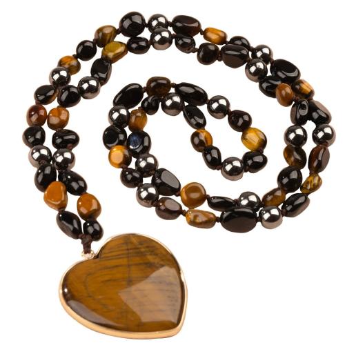 Gemstone Muince, Croí, ábhair éagsúla do rogha & do bhean, Fad Thart 32.2-33 Inse, Díolta De réir PC