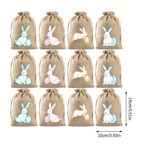 Liinavaatteet Kiristysnyöri laukku, Suorakulmio, painaminen, 100x140mm, 12PC/set, Myymät set