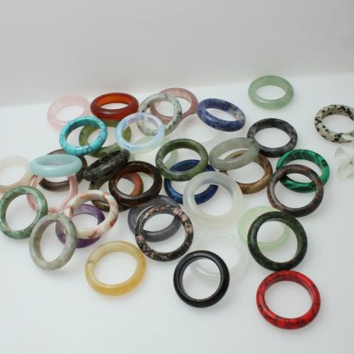 Dragi kamen Finger Ring, različiti materijali za izbor & bez spolne razlike, Veličina:6.5-10.5, Prodano By PC