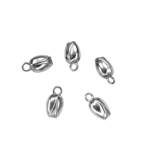 Acciaio inossidabile del pendente del fiore, 304 acciaio inox, Flower Bud, DIY & lucidatura macchina, nessuno, Venduto da PC