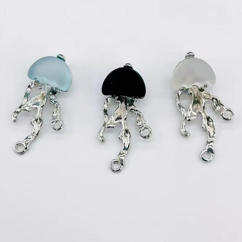 Gyanta cink ötvözet Medálok, -val Gyanta, galvanizált, DIY, több színt a választás, 35.40x17.40x10.30mm, 100PC-k/Bag, Által értékesített Bag