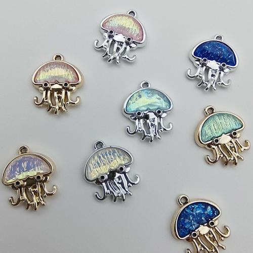 Smola Zinc Alloy Privjesci, Cink Alloy, s Smola, pozlaćen, možete DIY, više boja za izbor, 18.60x14.60x3.80mm, 100računala/Torba, Prodano By Torba