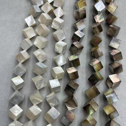 Натуральные пресноводные бусы оболочки, Ракушка, Куб, DIY, Много цветов для выбора, 12mm, 6ПК/сумка, продается сумка