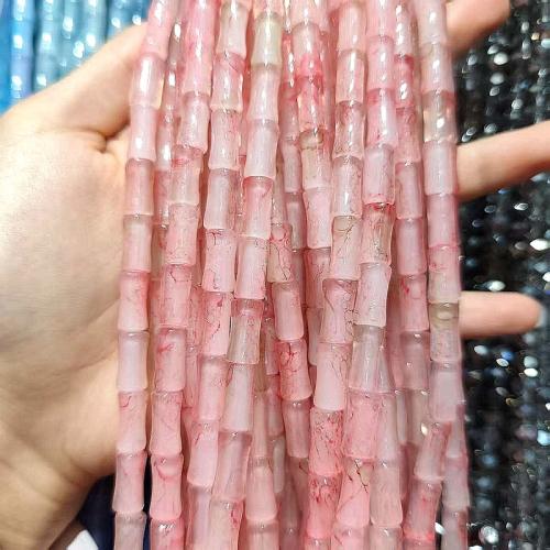 Fashion Glass Beads Bamboo stoving varnish DIY Approx Sold By Strand