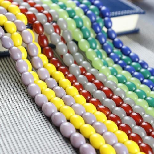 Fashion Glazen kralen, Glas, gepolijst, DIY, meer kleuren voor de keuze, 8x11mm, 10strengen/Lot, Verkocht door Lot