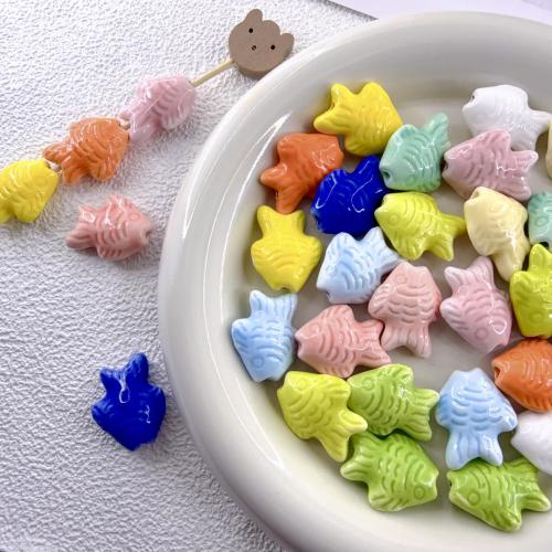 Porcelain Jewelry Beads Fish DIY Approx 2.5mm Sold By Bag