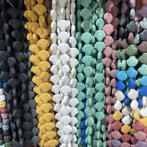 Naturliga Lava Pärlor, Shell, DIY, fler färger för val, 7x20mm, Längd Ca 38 cm, Säljs av PC