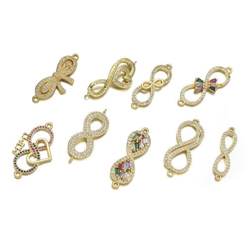 Ciúbach Zirconia Micrimhilseogra réiteodh nascóirí Prás, Infinity, dath an óir plated, DIY & stíleanna éagsúla do rogha & micrea réiteach zirconia ciúbach, Díolta De réir PC