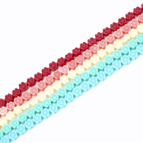 Resin Jewelry Beads Sunflower DIY Length Approx 37 cm Sold By PC