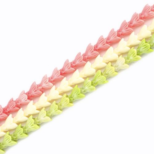 Resin Jewelry Beads Flower DIY Sold Per Approx 38 cm Strand